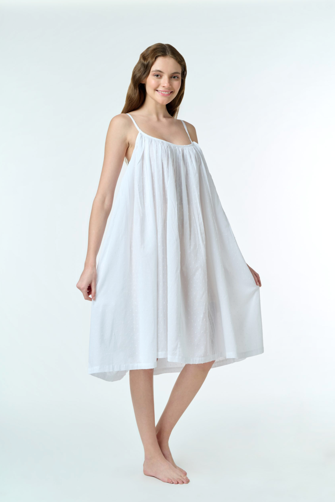 Slip Hail Spot Nightie Dress