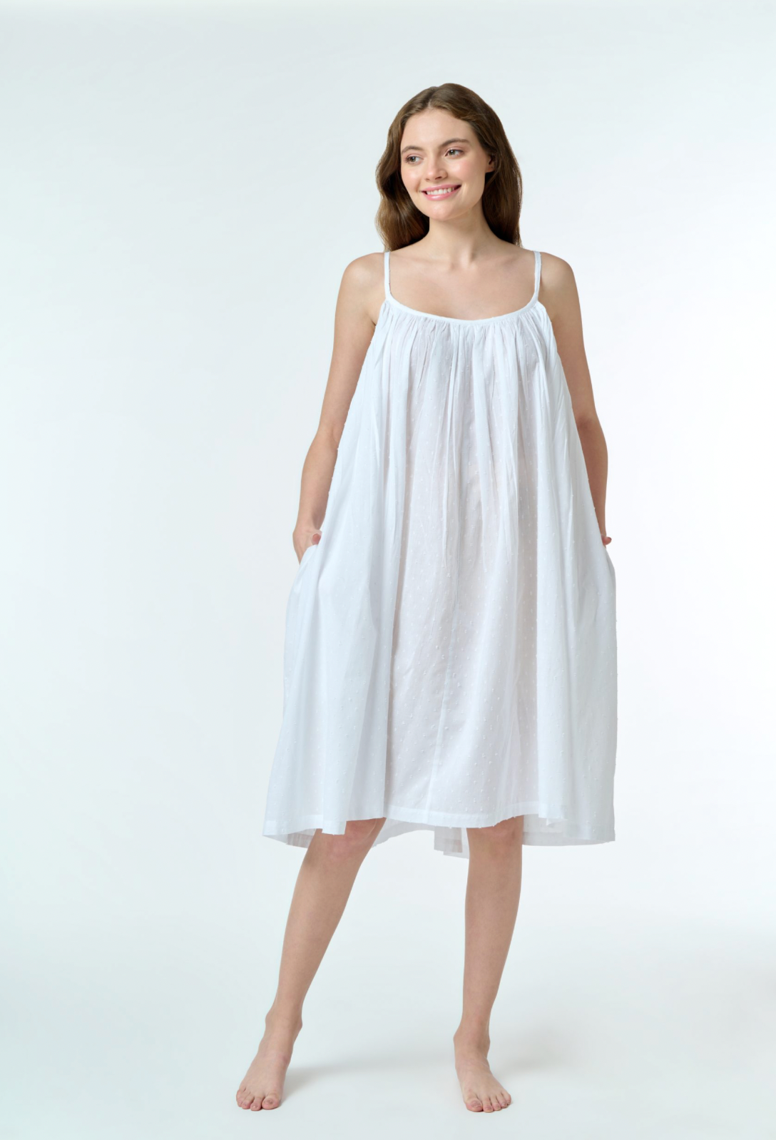 Slip Hail Spot Nightie Dress