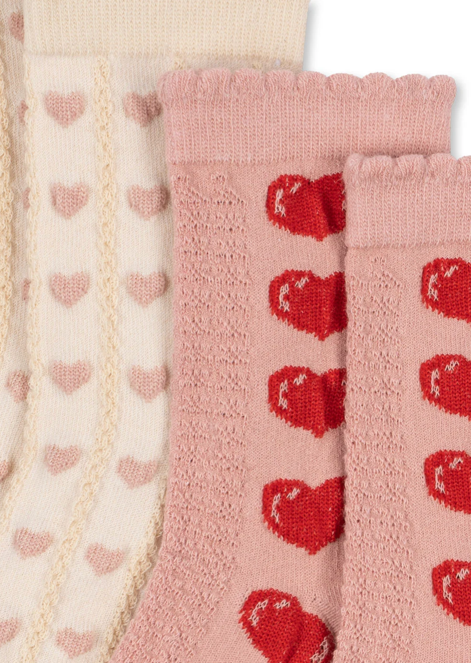 Konges Sløjd 2 Pack Heart Jacquard Socks