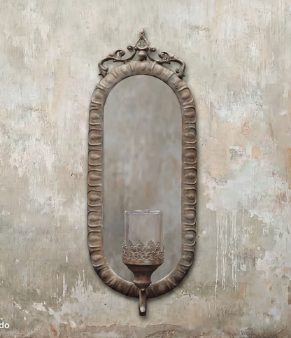 Wicka Candelero Mirrored Candle