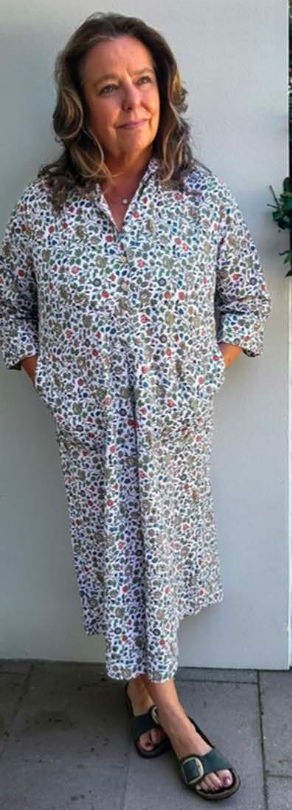 Mandalay Vintage Floral Maxi Shirtdress