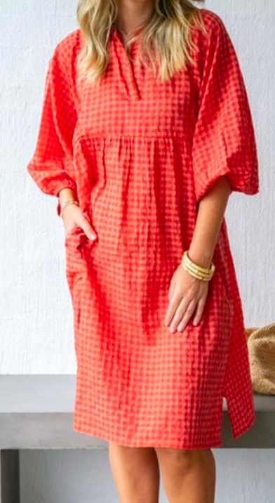 Mandalay Picnic Gingham Dress