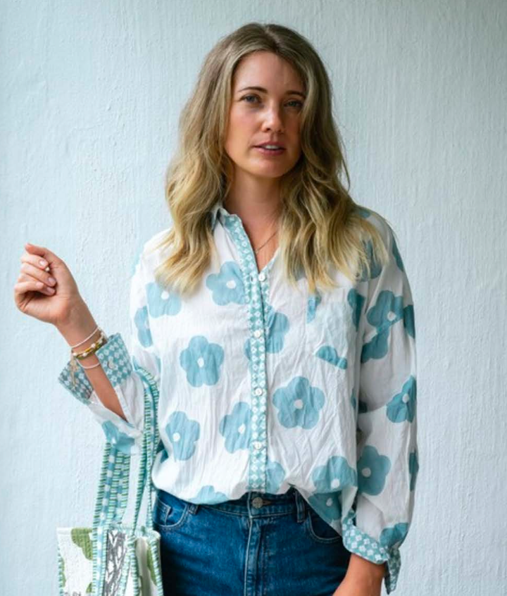 Mandalay Poppy Flower Shirt