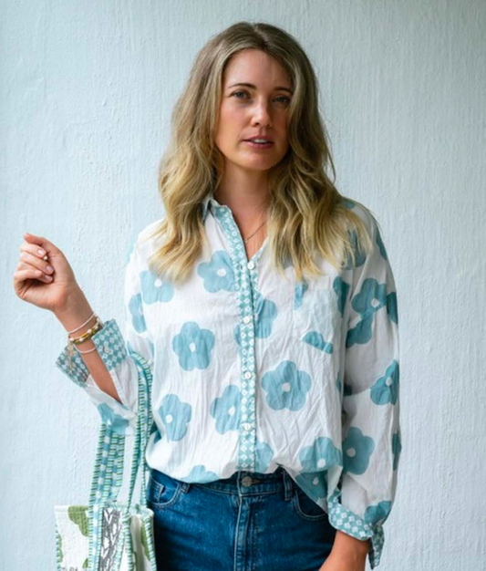 Mandalay Poppy Flower Shirt