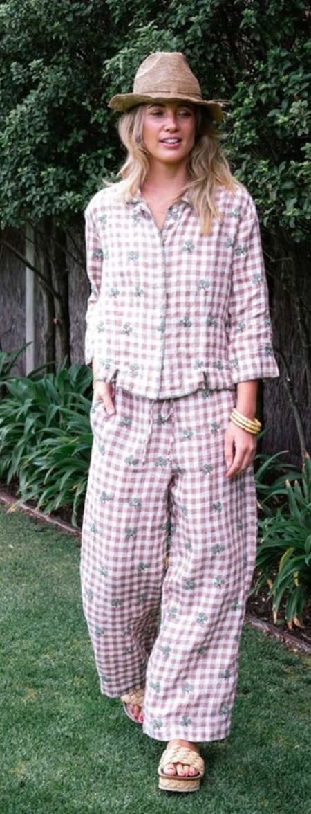 Mandalay Keaton Gingham Top