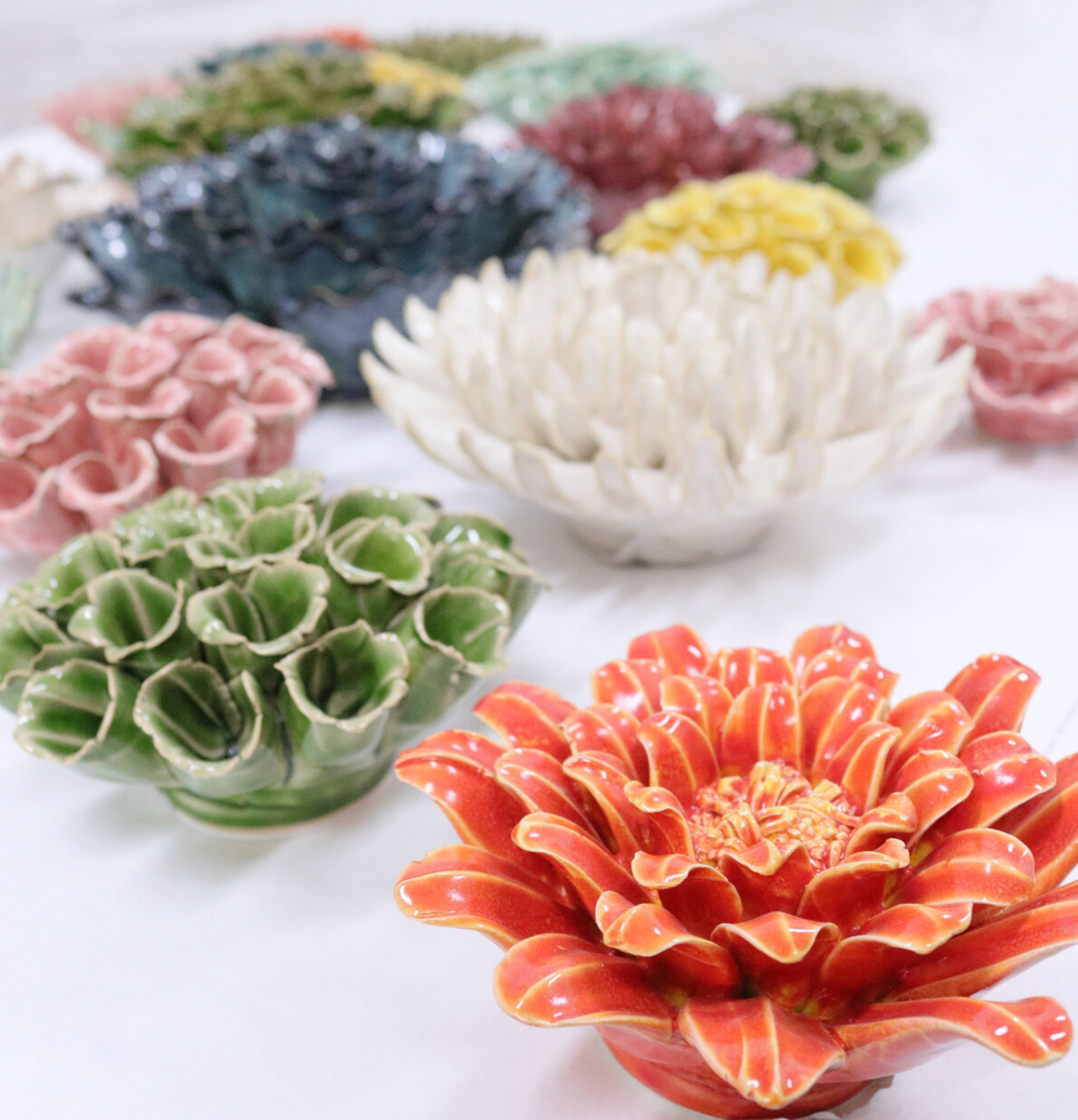Ceramic Flower Dahlia