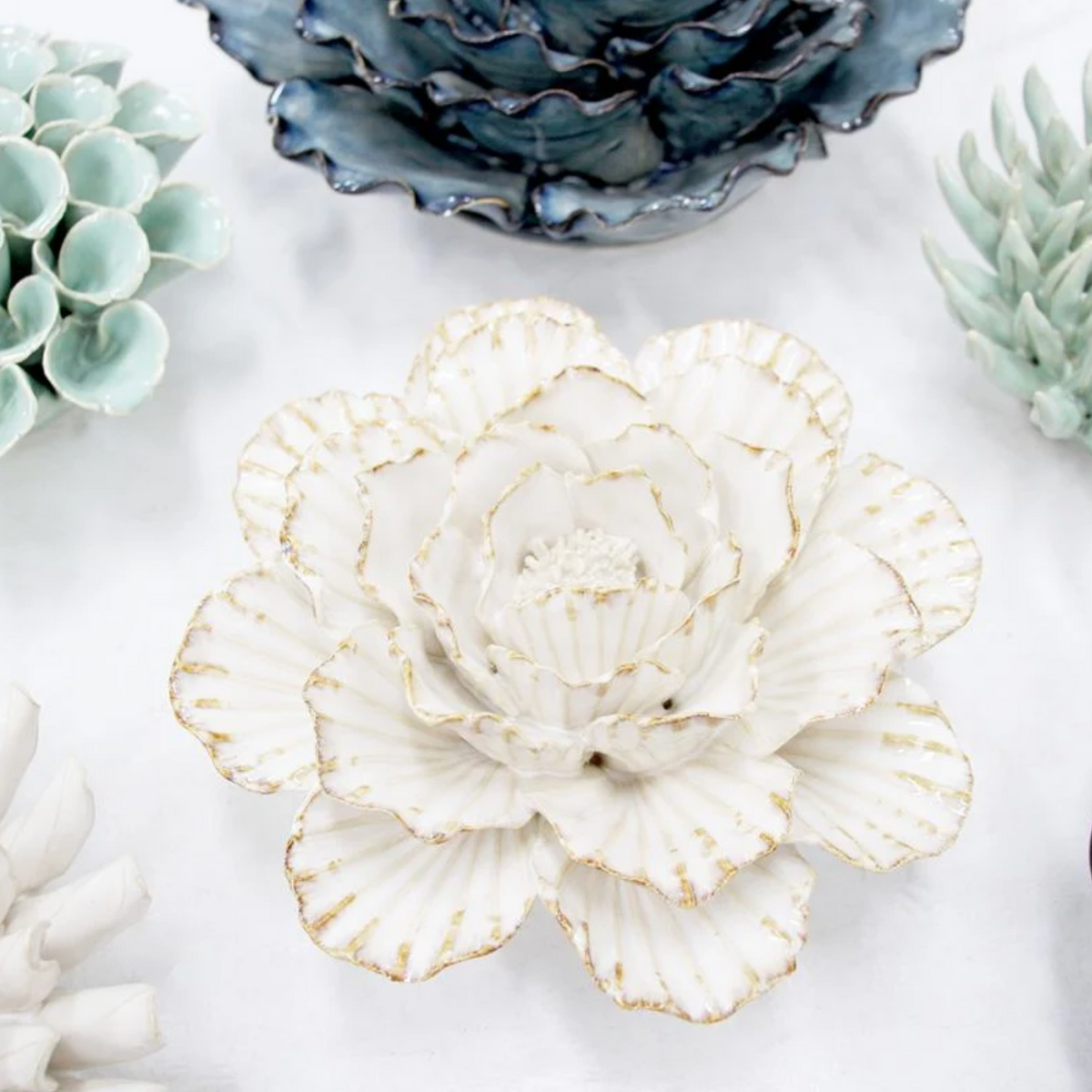 Ceramic Flower Pistachio