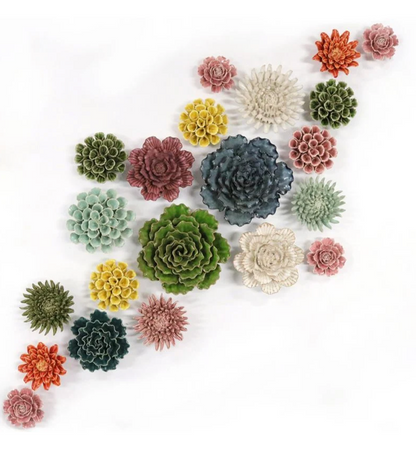 Ceramic Flower White