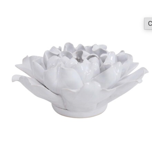 Ceramic Flower White