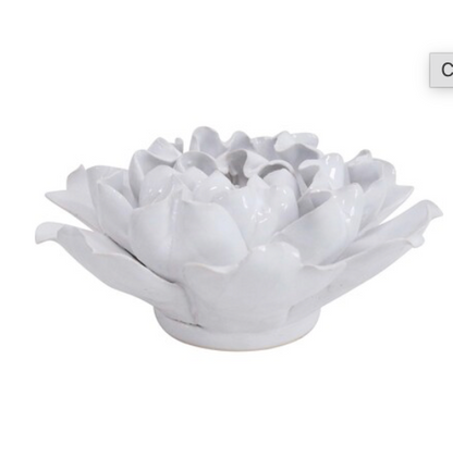 Ceramic Flower White