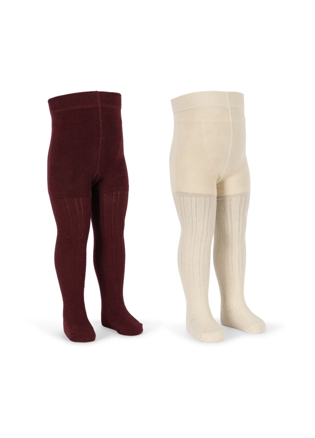 Konges Sløjd 2 Pack Pointelle Tights