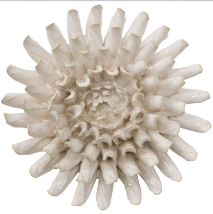 Ceramic Flower White Large