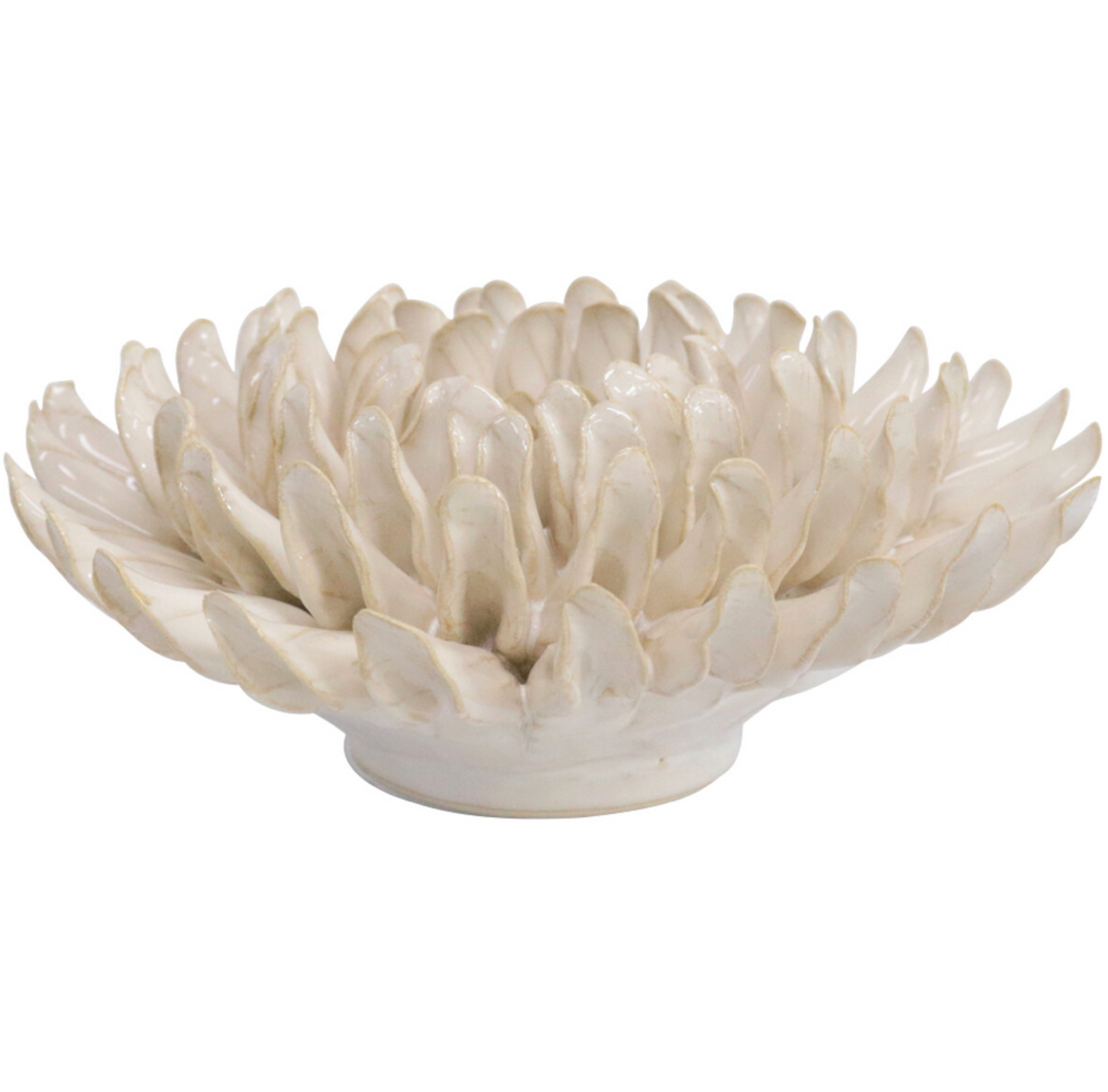Ceramic Flower White Large
