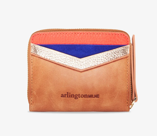 Arlington Milne Alexis Zip Purse - Vintage Tan Multi