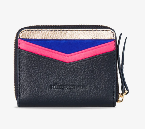 Arlington Milne Alexis Zip Purse - Navy Multi