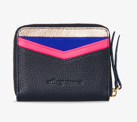 Arlington Milne Alexis Zip Purse - Navy Multi
