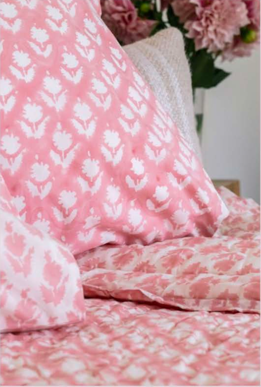 Mandalay Designs Peachskin Buti Shadow Bed Linen