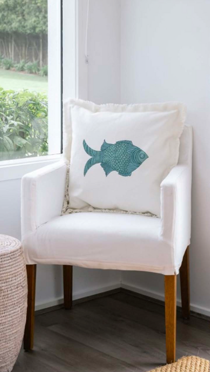 Mandalay Designs Big Fish Seaglass Cushion