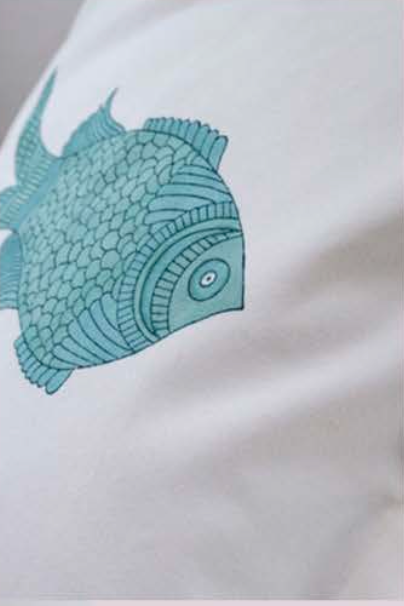 Mandalay Designs Big Fish Seaglass Cushion