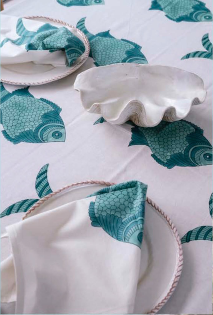 Mandalay Designs Big Fish Table Linen