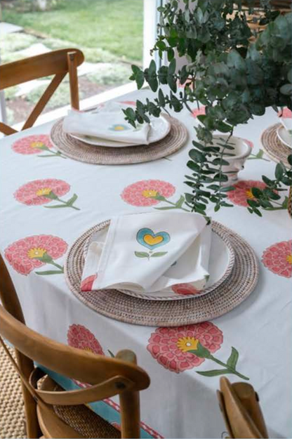 Mandalay Designs Big Happy Poppy Table Linen