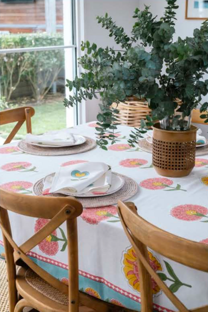 Mandalay Designs Big Happy Poppy Table Linen