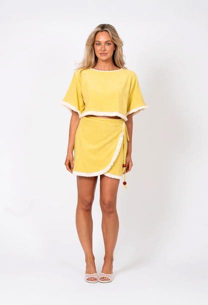 Ellotti Le Club Terry Skirt Lemon