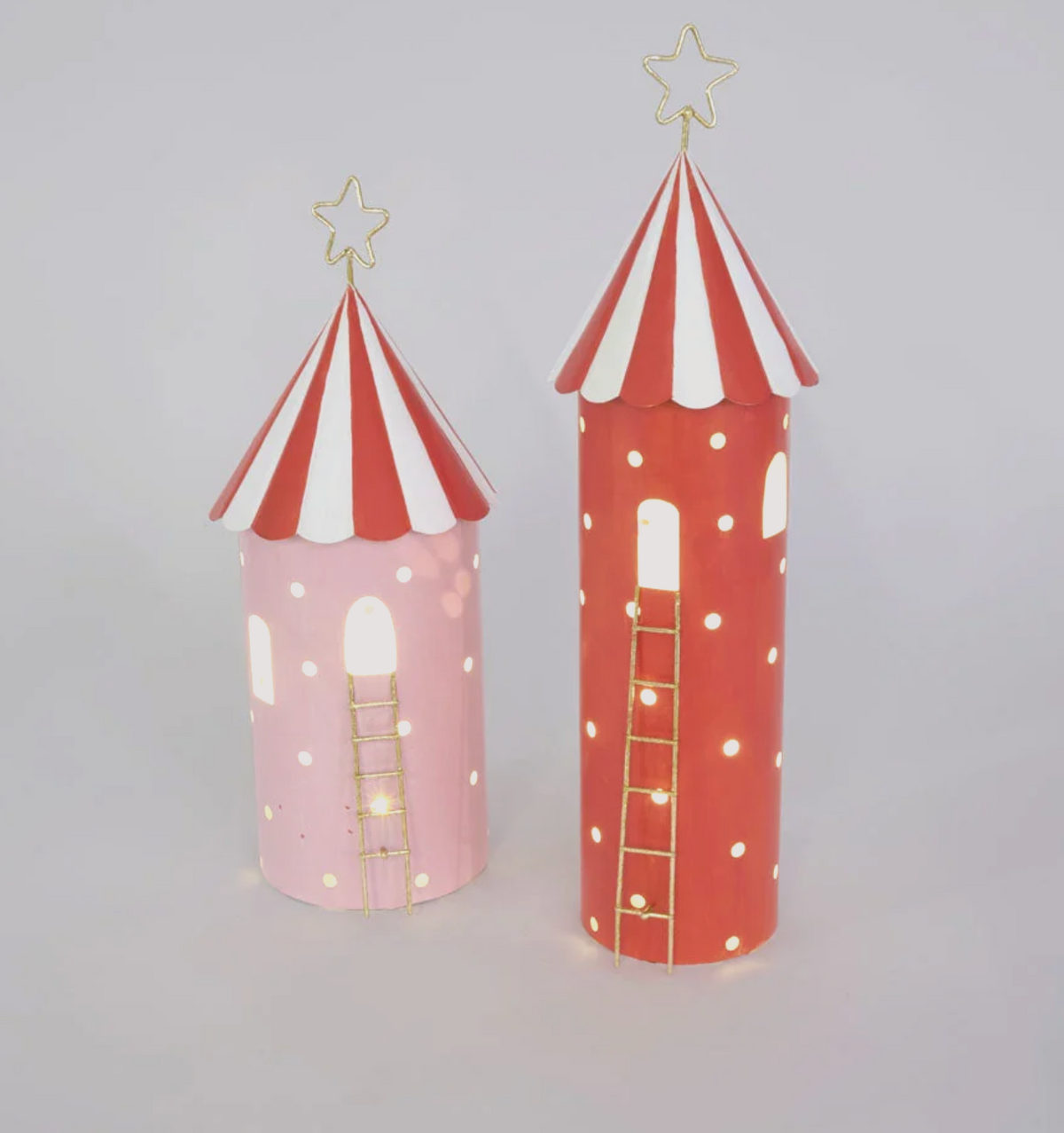 Carnival Tent With LED Pink Sml