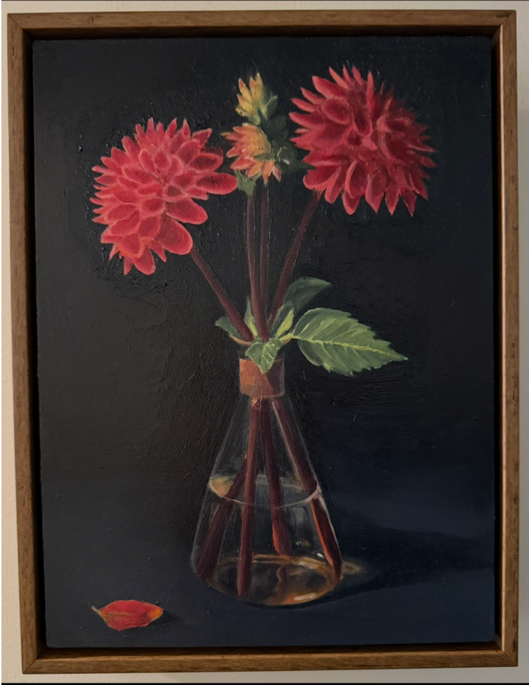 Lisa Ridgway "Pink Dahlias"