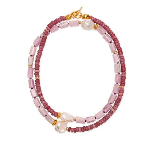 Lizzie Fortunato Cabana Necklace in Hyacinth