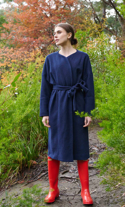 Brigid McLaughlin Curve Belted Wool Tunic