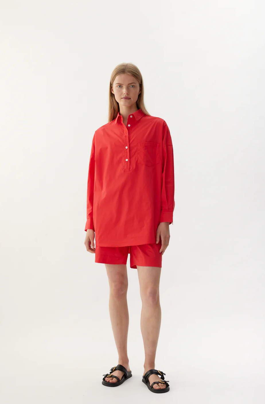 LMND Chiara Half Placket Shirt