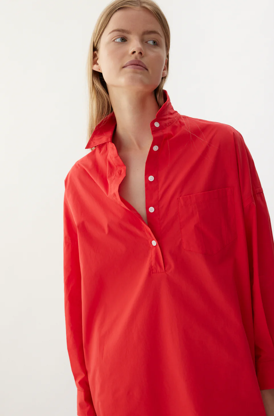 LMND Chiara Half Placket Shirt