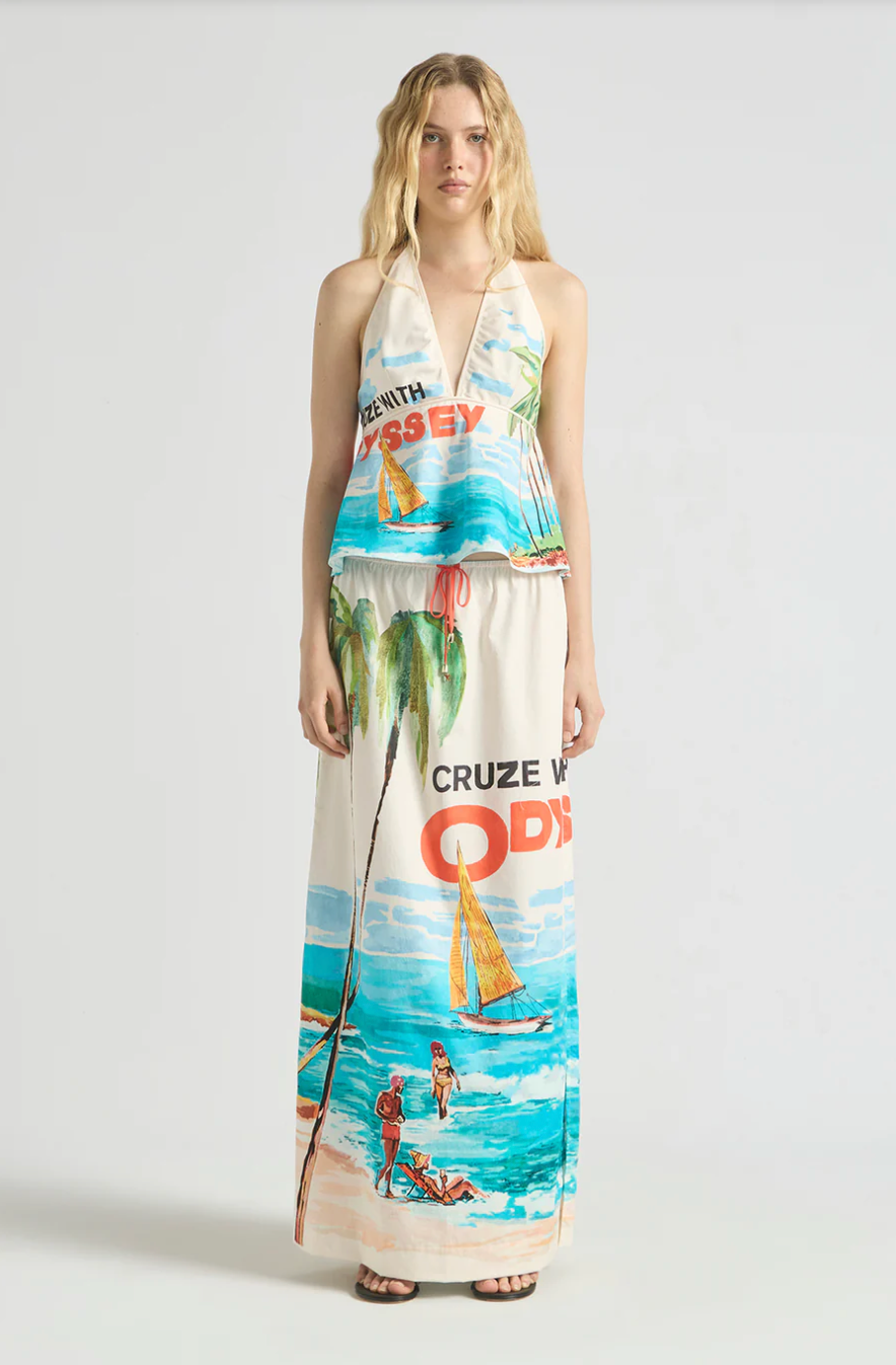 Antipodean Cruze Back Tie Top