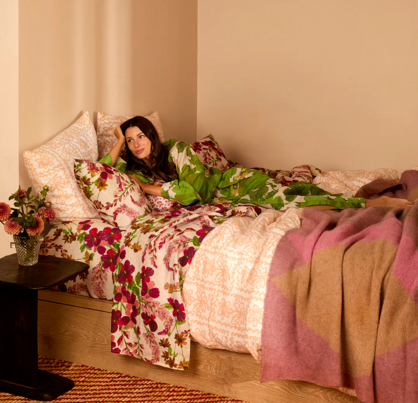 Bonnie & Neil Daisy Buff Bed Linen