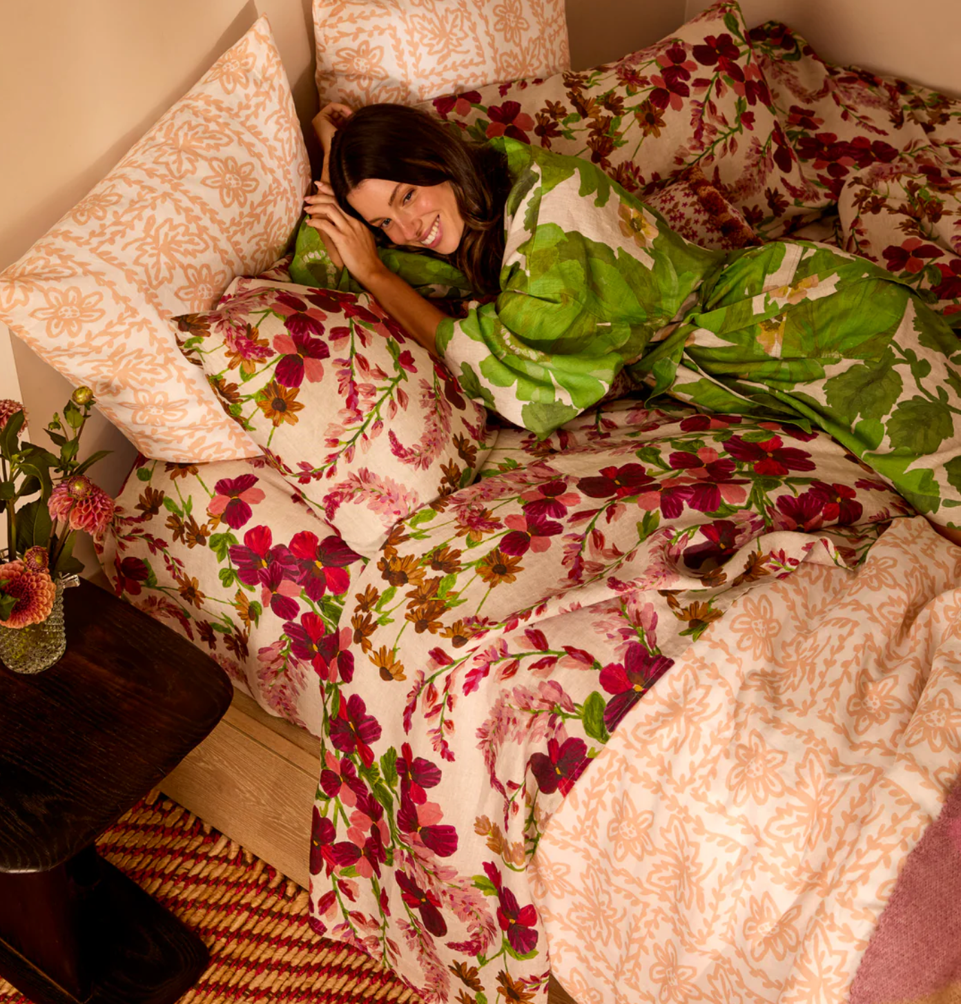 Bonnie & Neil Daisy Buff Bed Linen
