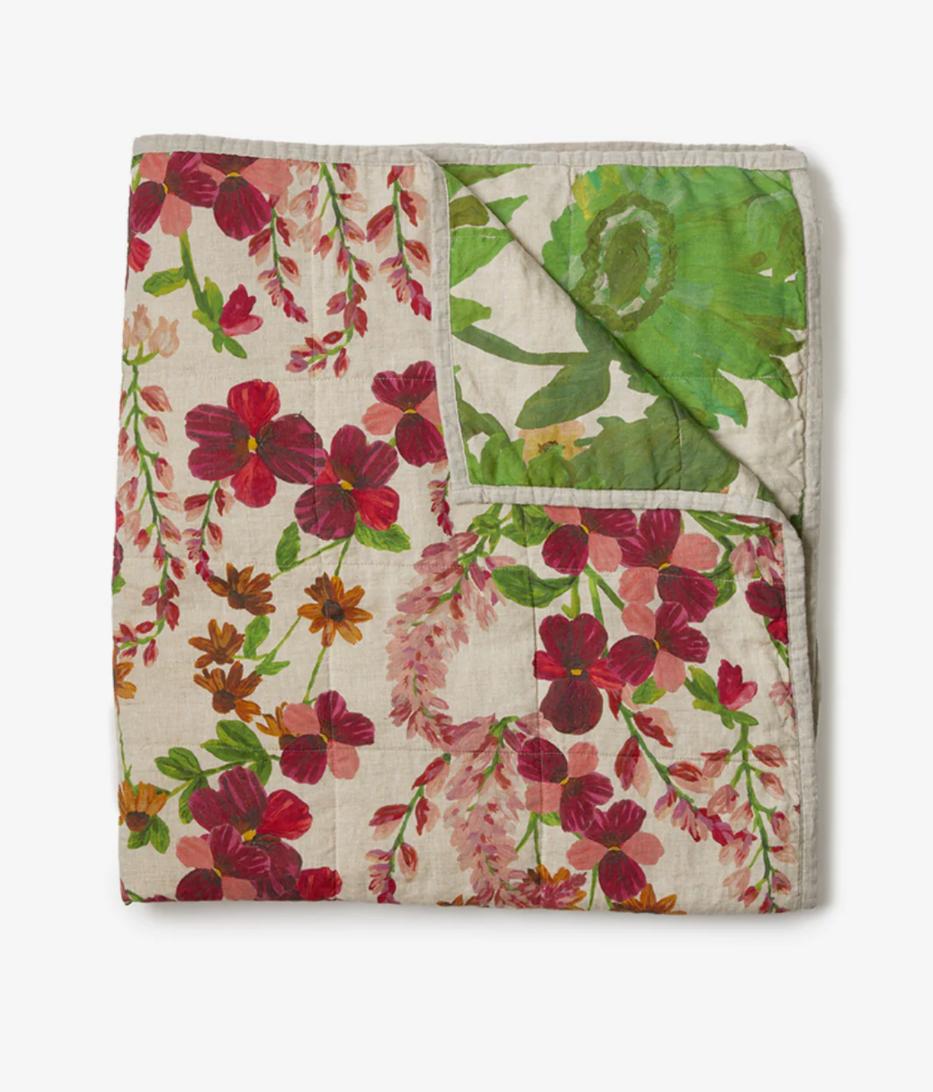 Bonnie & Neil Lupin/Marigold Quilted throw