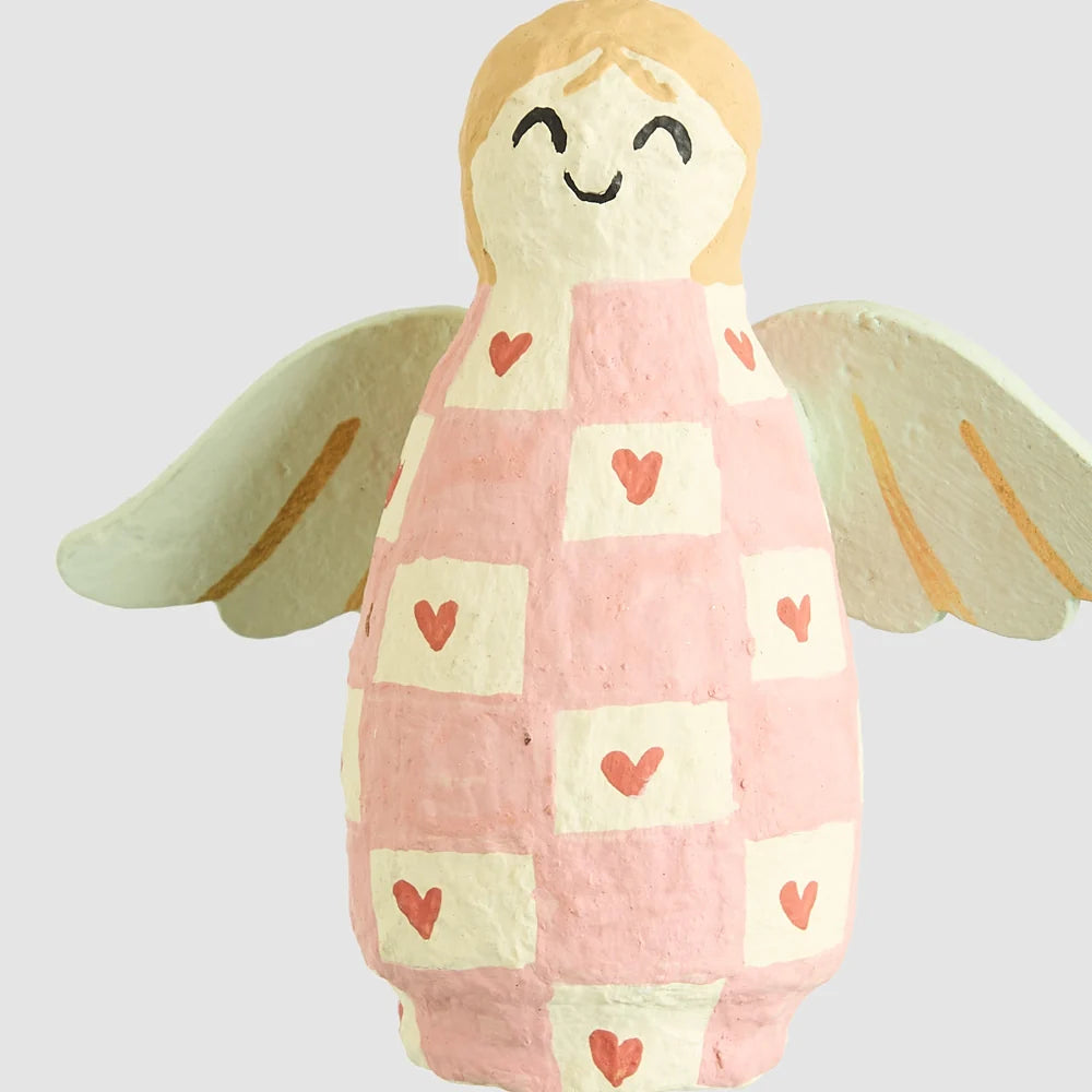 Mache Hanging Angel Pink