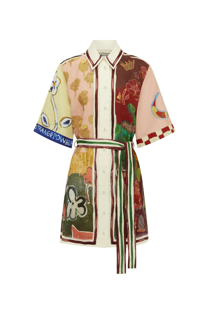 Alemais Tangible Love Mini Shirtdress