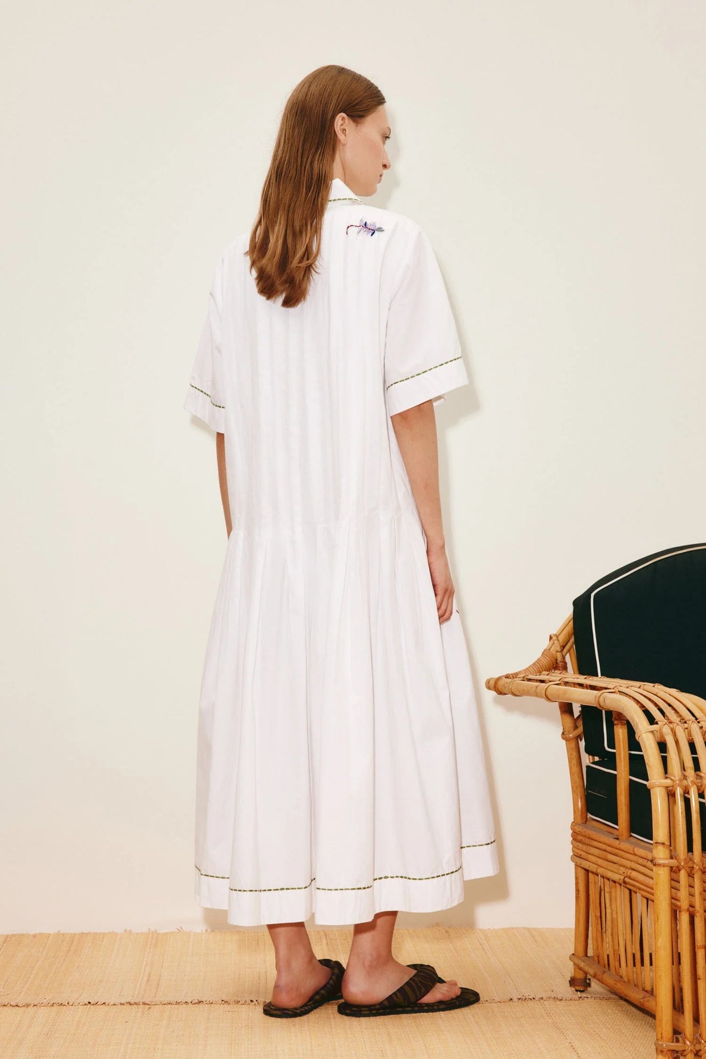 Alemais Camelia Embellished Shirtdress