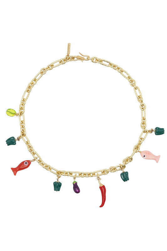 Alemais Tesori Fish Bead Necklace