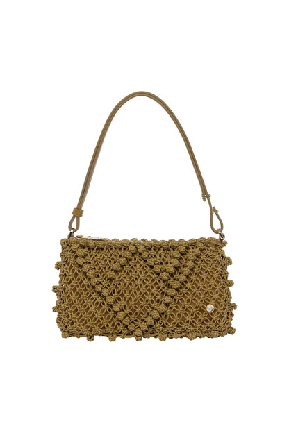 Alemais Macrame Leather Clutch
