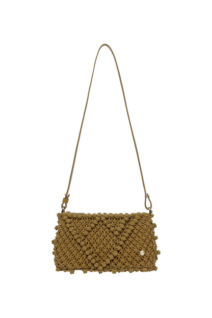 Alemais Macrame Leather Clutch