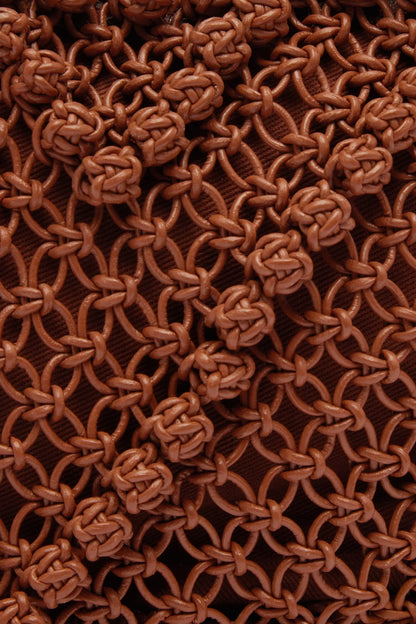 Alemais Macrame Leather Clutch