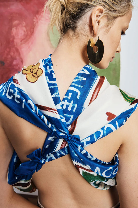 Alemais Tangible Love Silk Scarf