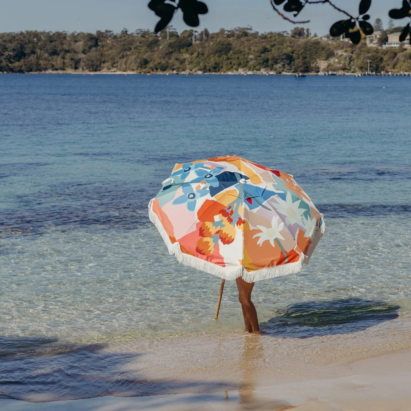 Basil Bangs Premium Beach Umbrella - Wildflower