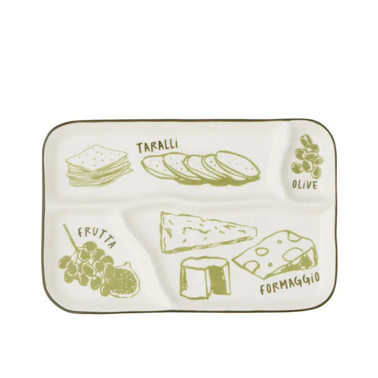 Deli Ceramic Divided Platter