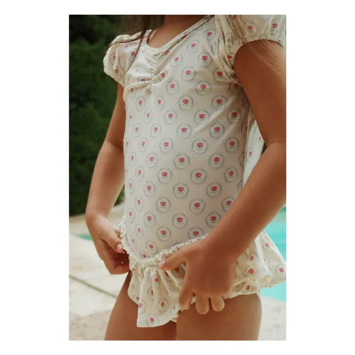 Konges Sløjd Ruffled Floral Swimsuit