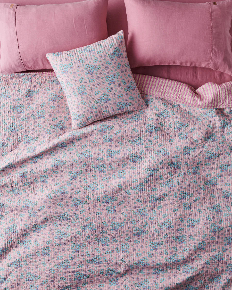 Kip & Co Little Blue Flower Bedspread
