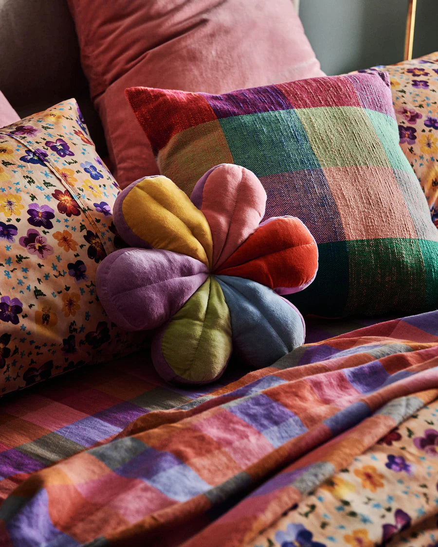 Kip & Co Rainbow Love Woven Cushion